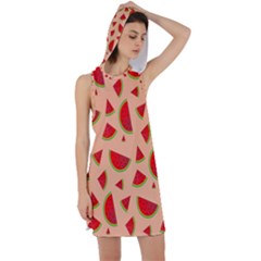 Fruit-water Melon Racer Back Hoodie Dress by nateshop