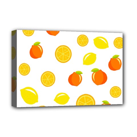 Fruits,orange Deluxe Canvas 18  X 12  (stretched) by nateshop