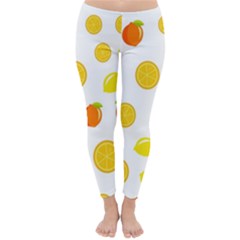 Fruits,orange Classic Winter Leggings by nateshop