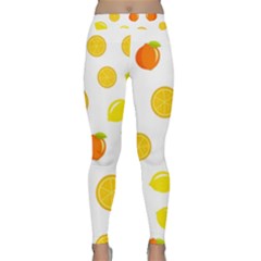 Fruits,orange Classic Yoga Leggings by nateshop