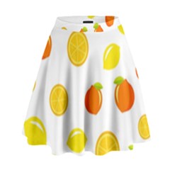 Fruits,orange High Waist Skirt by nateshop