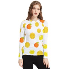 Fruits,orange Women s Long Sleeve Rash Guard by nateshop