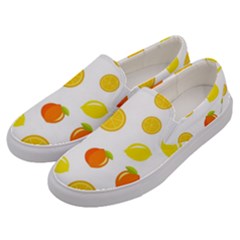 Fruits,orange Men s Canvas Slip Ons by nateshop