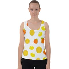 Fruits,orange Velvet Tank Top by nateshop