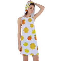 Fruits,orange Racer Back Hoodie Dress by nateshop