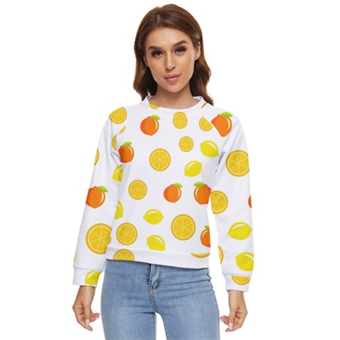 Fruits,orange Women s Long Sleeve Raglan Tee by nateshop