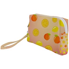 Fruits-gradient,orange Wristlet Pouch Bag (Small)