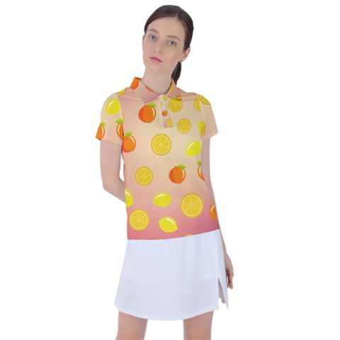 Fruits-gradient,orange Women s Polo Tee by nateshop