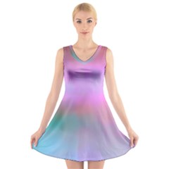Cosmos V-neck Sleeveless Dress by nateshop
