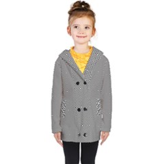 Diagonal Kids  Double Breasted Button Coat