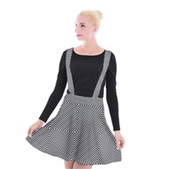 Diagonal Suspender Skater Skirt