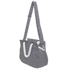 Diagonal Rope Handles Shoulder Strap Bag by nateshop