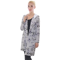 Pattern Wallpaper Math Formula Albert Einstein Hooded Pocket Cardigan by danenraven