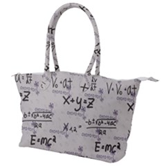 Pattern Wallpaper Math Formula Albert Einstein Canvas Shoulder Bag by danenraven