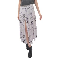 Pattern Wallpaper Math Formula Albert Einstein Velour Split Maxi Skirt by danenraven