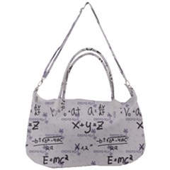 Pattern Wallpaper Math Formula Albert Einstein Removal Strap Handbag by danenraven