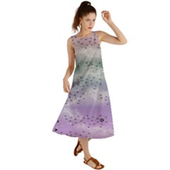 Bird Art Design Pattern Butterfly Summer Maxi Dress