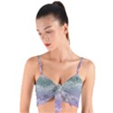 Bird Art Design Pattern Butterfly Woven Tie Front Bralet View1