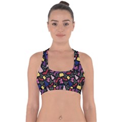 Fashion Pattern Accessories Design Cross Back Hipster Bikini Top 