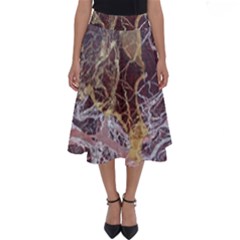 Marble Pattern Texture Rock Stone Surface Tile Perfect Length Midi Skirt by Ravend