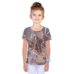 Marble Pattern Texture Rock Stone Surface Tile Kids  One Piece Tee