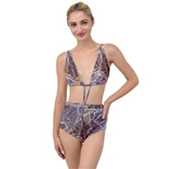 Marble Pattern Texture Rock Stone Surface Tile Tied Up Two Piece Swimsuit by Ravend