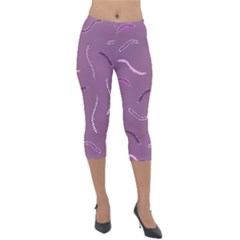 Feather Lightweight Velour Capri Leggings 