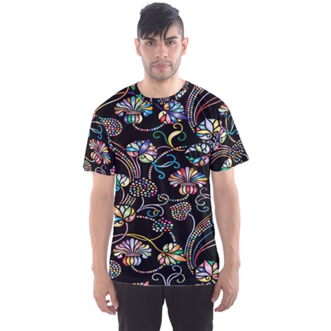 Floral Men s Sport Mesh Tee by nateshop