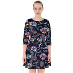 Floral Smock Dress by nateshop