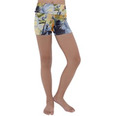 Flower Kids  Lightweight Velour Yoga Shorts by nateshop