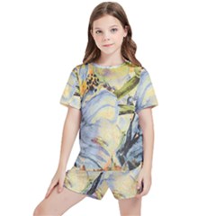 Flower Kids  Tee And Sports Shorts Set by nateshop