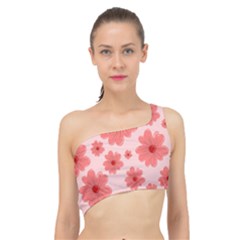 Flowers Spliced Up Bikini Top  by nateshop