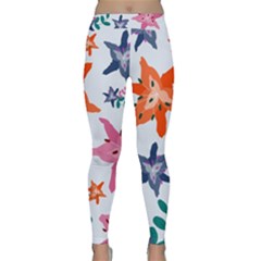 Flowers-5 Classic Yoga Leggings by nateshop