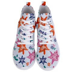 Flowers-5 Men s Lightweight High Top Sneakers by nateshop