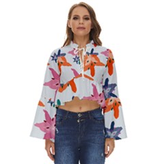 Flowers-5 Boho Long Bell Sleeve Top