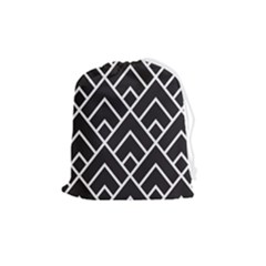 Geometry Drawstring Pouch (medium) by nateshop