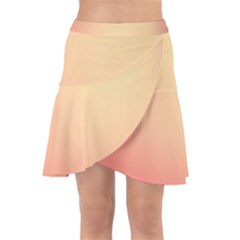 Gradient Wrap Front Skirt by nateshop