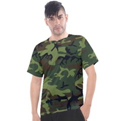 Green Brown Camouflage Men s Sport Top by nateshop