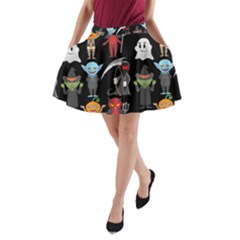 Halloween A-line Pocket Skirt by nateshop