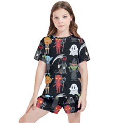 Halloween Kids  Tee And Sports Shorts Set by nateshop