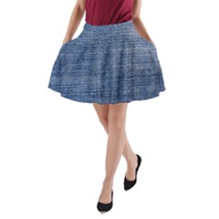 Jeans A-line Pocket Skirt by nateshop