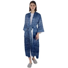 Jeans Maxi Satin Kimono by nateshop