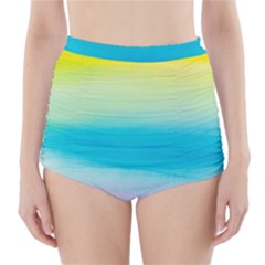 Watercolor High-waisted Bikini Bottoms by nateshop