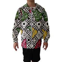 Leaves Kids  Hooded Windbreaker by nateshop