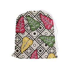 Leaves Drawstring Pouch (xl) by nateshop