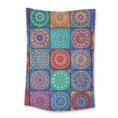 Mandala Art Small Tapestry by nateshop