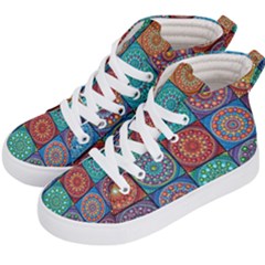 Mandala Art Kids  Hi-top Skate Sneakers by nateshop