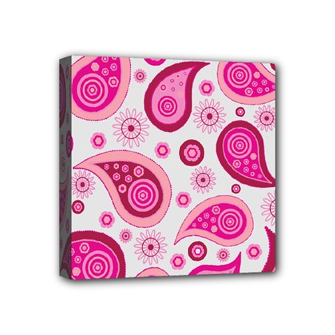 Paisley Mini Canvas 4  x 4  (Stretched)