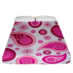 Paisley Fitted Sheet (queen Size) by nateshop