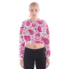 Paisley Cropped Sweatshirt